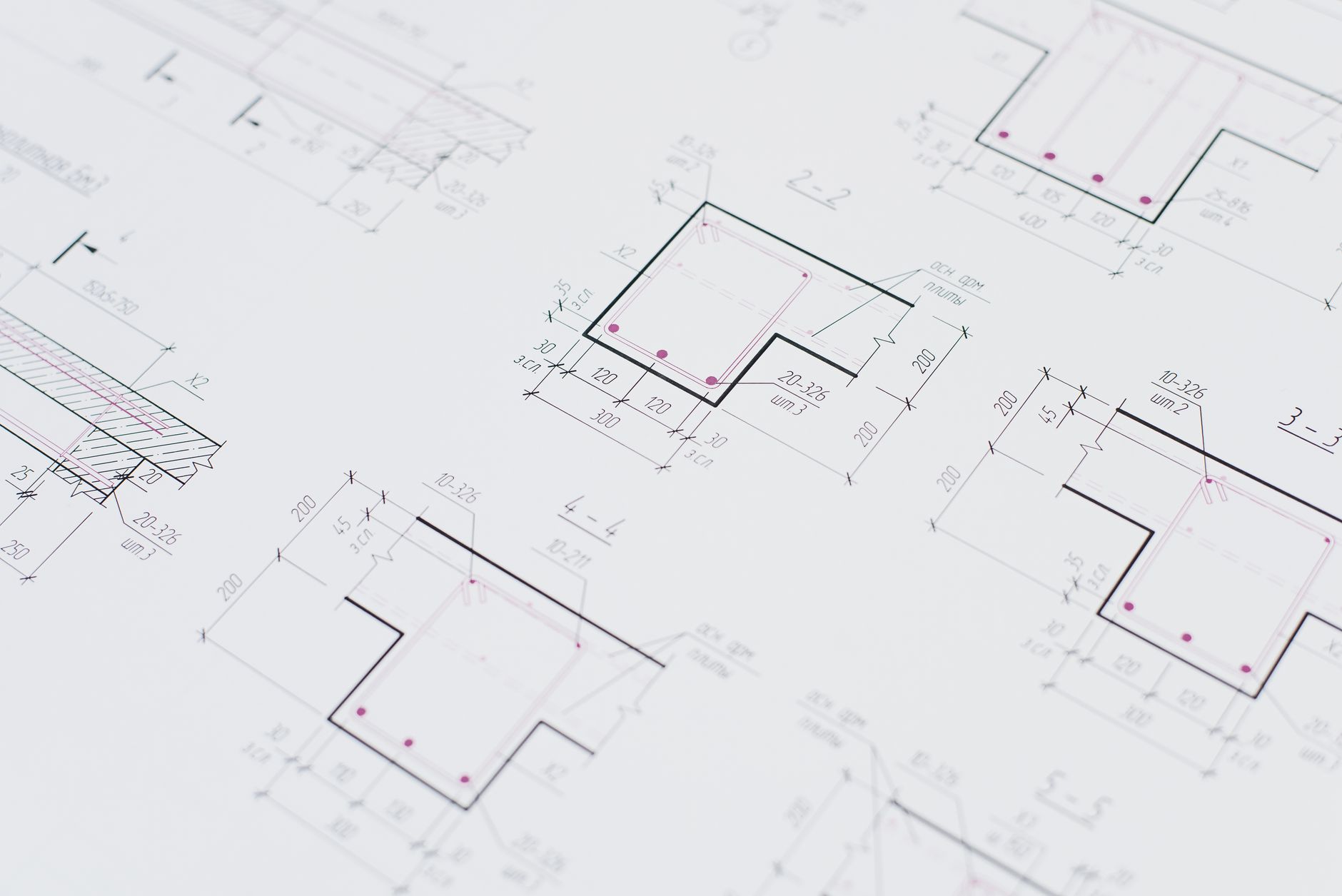 Zbliżenie szczegółowych planów architektonicznych symbolizujących strukturę syst Zbliżenie szczegółowych planów architektonicznych symbolizujących strukturę syst